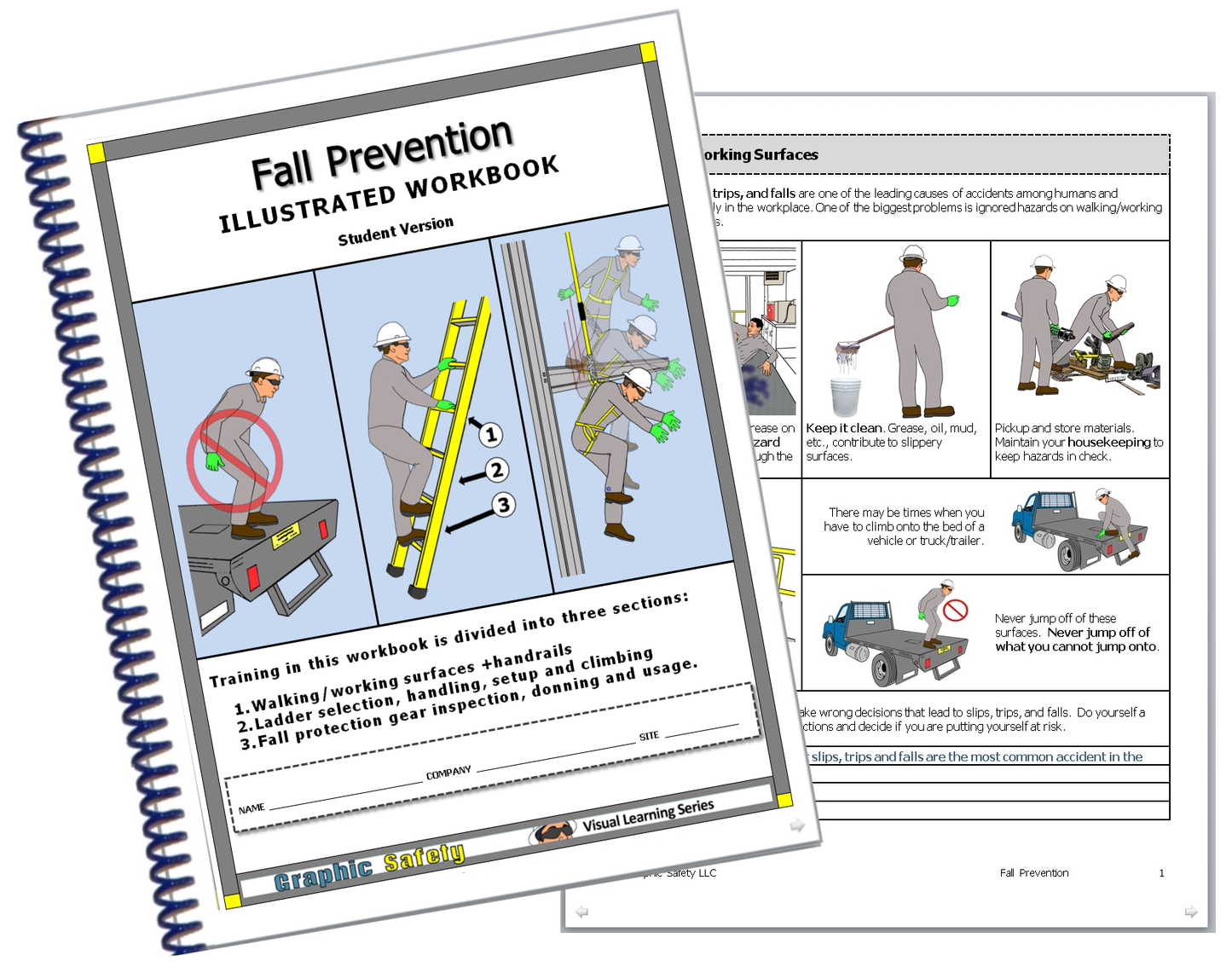 Fall Prevention Workbook Set - 10 workbooks, 10 certification cards and 1 Instructor copy