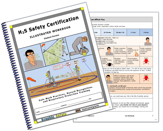 Hydrogen Sulfide (H2S) Safety Certification Training Workbooks - 10+ Instructor copy+