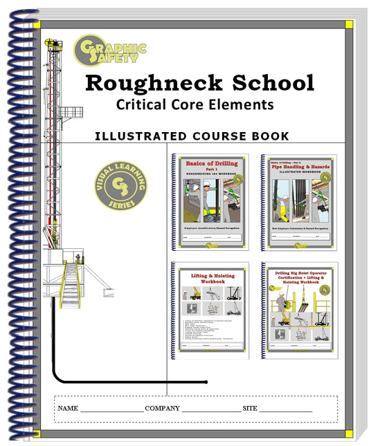 Roughneck School Workbook Set - 10 workbooks, 10 certification cards +  1 Instructor copy (answers).